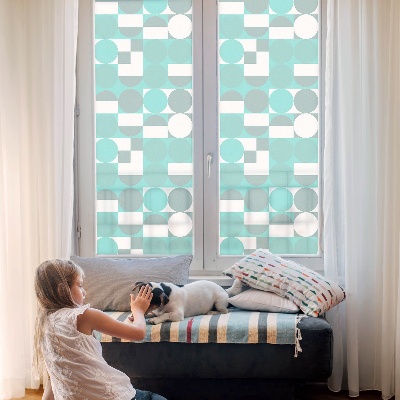 Patterned window film stained glass Geometric shapes