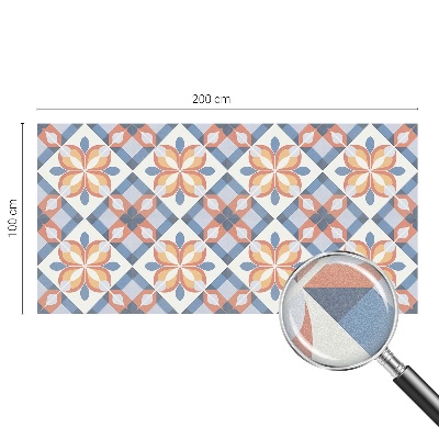 Frosted window film with stained glass pattern Colorful symmetry