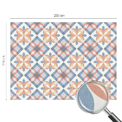 Frosted window film with stained glass pattern Colorful symmetry