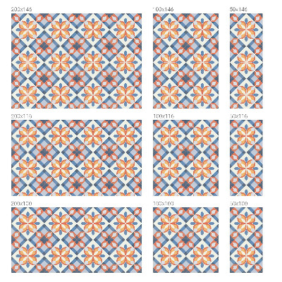 Frosted window film with stained glass pattern Colorful symmetry