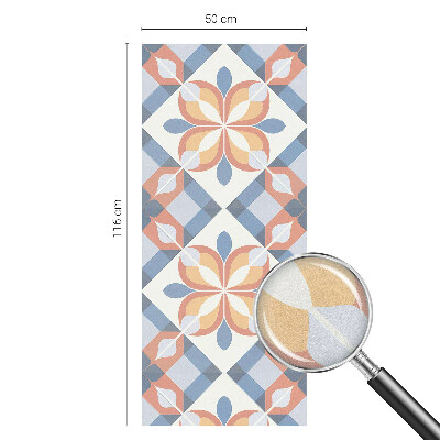 Frosted window film with stained glass pattern Colorful symmetry