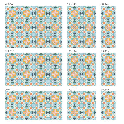 Coloured glass film for windows Colorful geometry