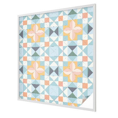 Coloured glass film for windows Colorful geometry