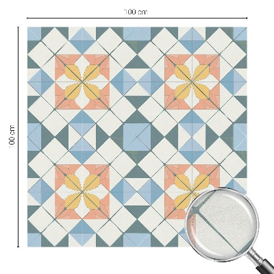 Privacy window film stained glass effect Colorful symmetry