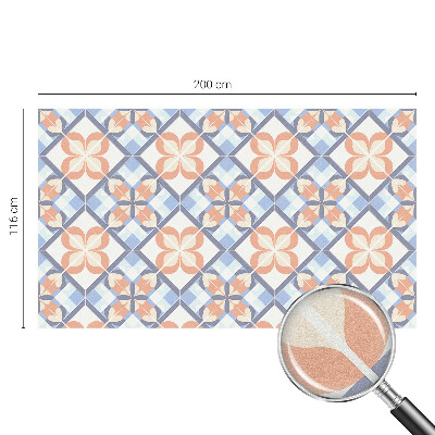 Decorative window film stained glass design Floral pattern