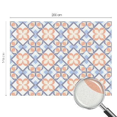 Decorative window film stained glass design Floral pattern