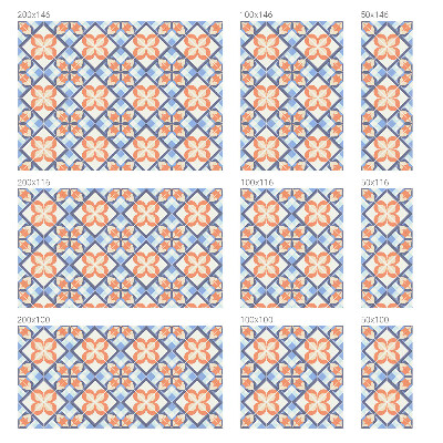 Decorative window film stained glass design Floral pattern