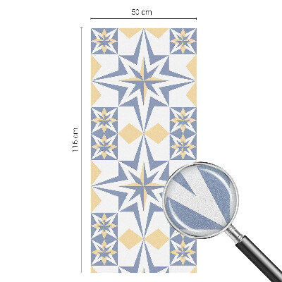 Patterned window film stained glass Star pattern
