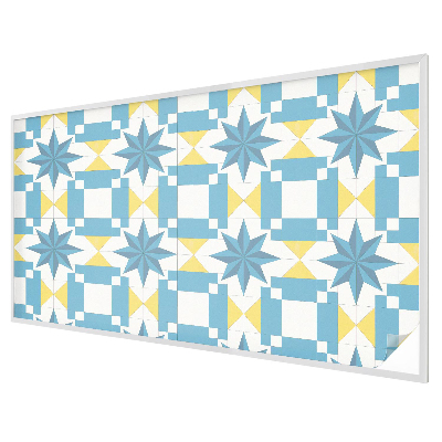 Coloured glass film for windows Blue stars