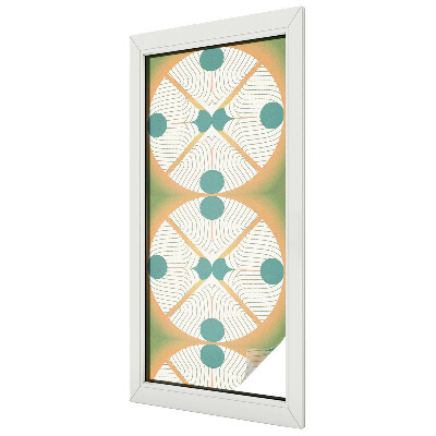 Privacy window film stained glass effect Geometric harmony