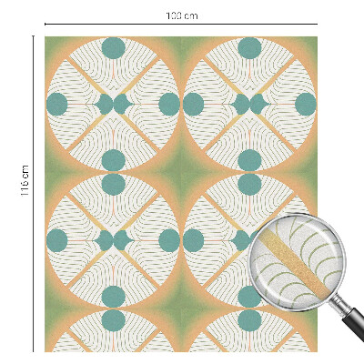 Privacy window film stained glass effect Geometric harmony