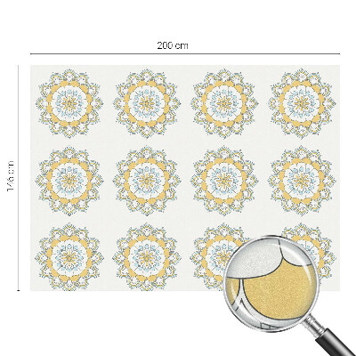 Privacy window film stained glass effect Colorful mandalas