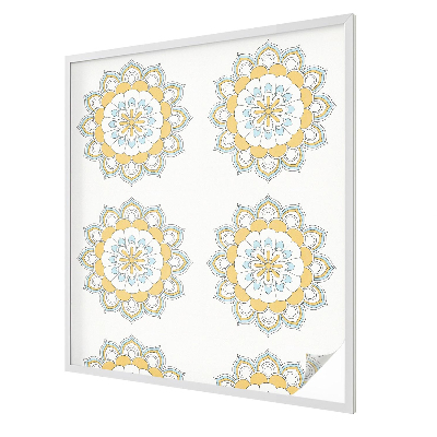 Privacy window film stained glass effect Colorful mandalas