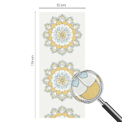 Privacy window film stained glass effect Colorful mandalas