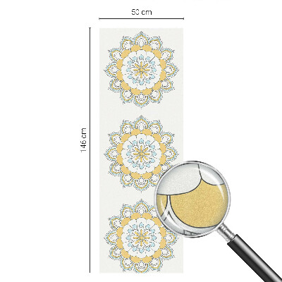 Privacy window film stained glass effect Colorful mandalas