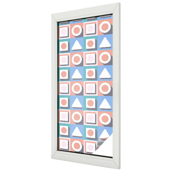 Patterned window film stained glass Geometric patterns