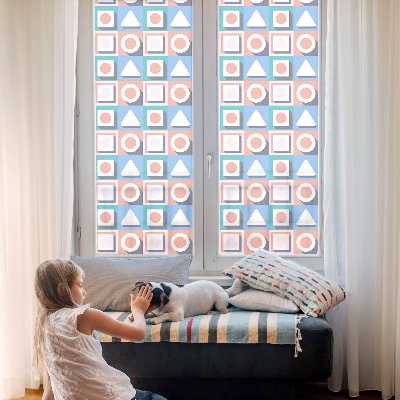 Patterned window film stained glass Geometric patterns