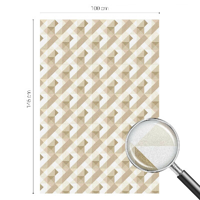 Decorative window film stained glass design Triangular patterns