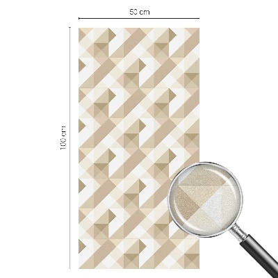 Decorative window film stained glass design Triangular patterns