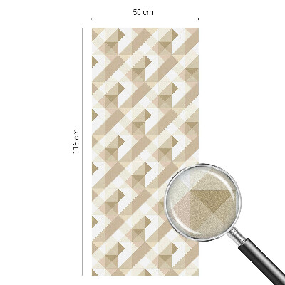 Decorative window film stained glass design Triangular patterns