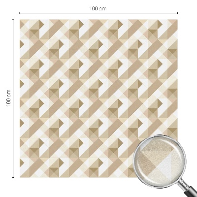 Decorative window film stained glass design Triangular patterns