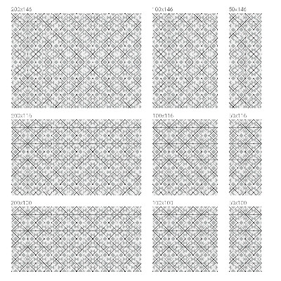 Coloured glass film for windows Geometric patterns