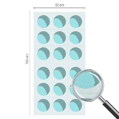 Frosted window film with stained glass pattern Modern wheels