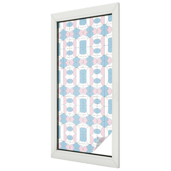 Decorative window film stained glass design Pastel patterns