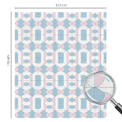 Decorative window film stained glass design Pastel patterns