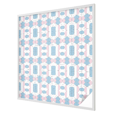 Decorative window film stained glass design Pastel patterns