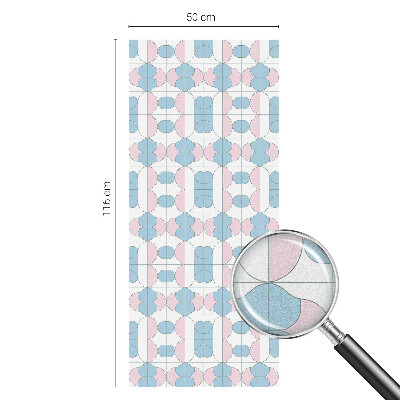 Decorative window film stained glass design Pastel patterns