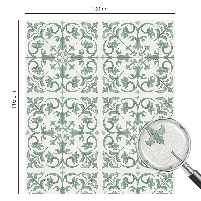 Privacy window film stained glass effect Plant ornaments