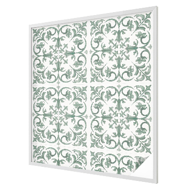 Privacy window film stained glass effect Plant ornaments