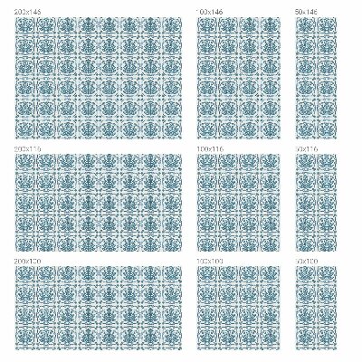 Patterned window film stained glass Floral pattern