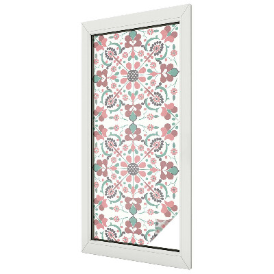 Coloured glass film for windows Floral harmony