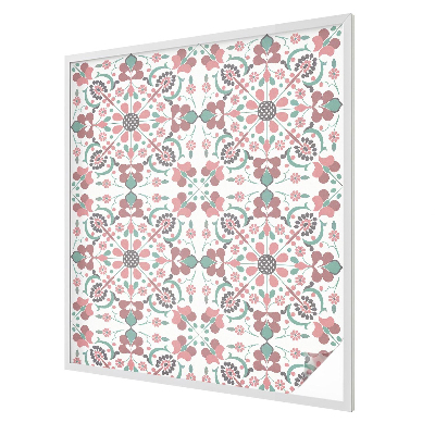 Coloured glass film for windows Floral harmony