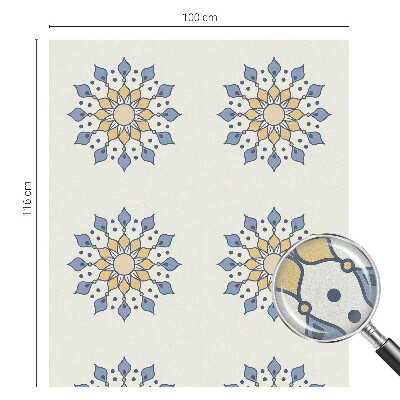 Frosted window film with stained glass pattern Decorative mandala