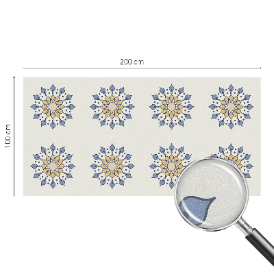 Frosted window film with stained glass pattern Decorative mandala