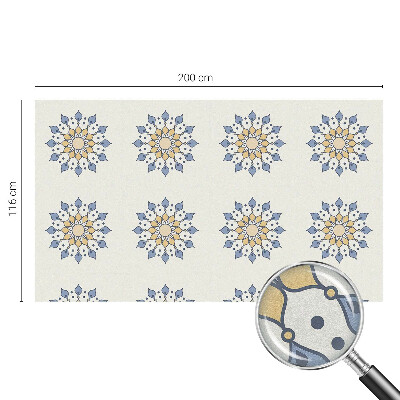 Frosted window film with stained glass pattern Decorative mandala