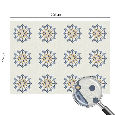 Frosted window film with stained glass pattern Decorative mandala