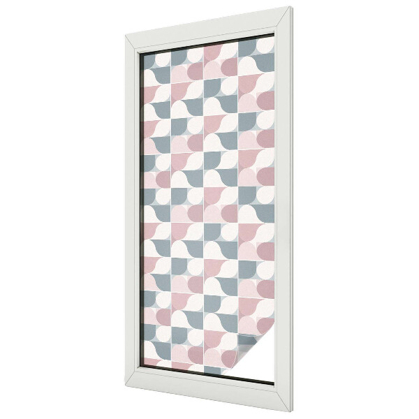 Coloured glass film for windows Pastel patterns