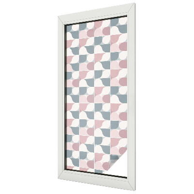 Coloured glass film for windows Pastel patterns