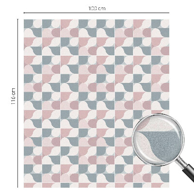 Coloured glass film for windows Pastel patterns