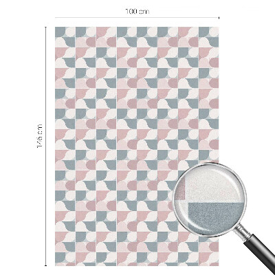 Coloured glass film for windows Pastel patterns