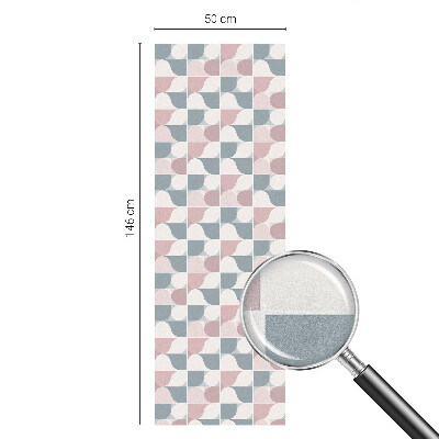 Coloured glass film for windows Pastel patterns