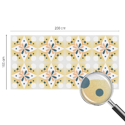 Patterned window film stained glass Floral symmetry