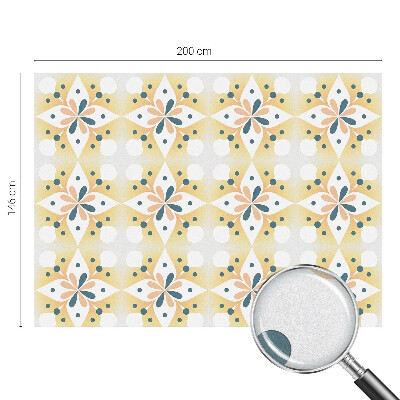 Patterned window film stained glass Floral symmetry