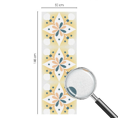 Patterned window film stained glass Floral symmetry