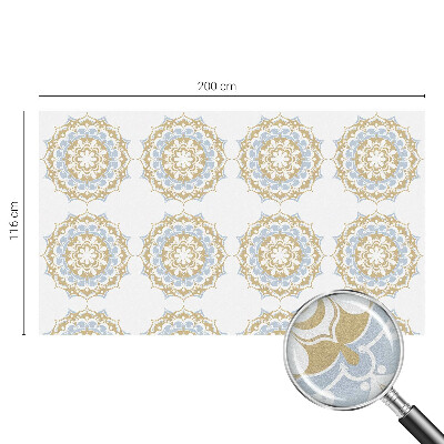 Privacy window film stained glass effect Boho mandalas