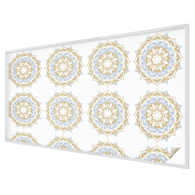 Privacy window film stained glass effect Boho mandalas